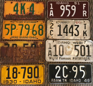 Idaho License Plates Famous Potatoes