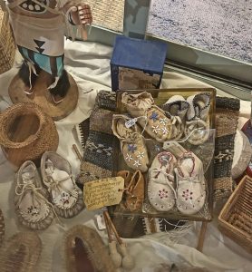Photo of an item for sale at Fly Trap Antiques: moccasins. We offer an interesting collection of native American memorabilia.