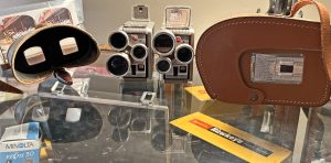 Photo of items for sale at Fly Trap Antiques: this categrory is old Cameras, Viewers and accessories.