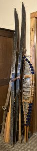 Photo of items for sale at Fly Trap Antiques: skis, Oars, Snow Shoes