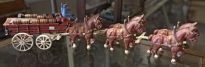 Photo of item for sale at Fly Trap Antiques: Toy, team of horses pulling carriage