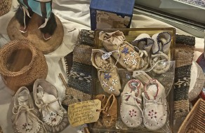Native American CHILDREN’S BEADED MOCCASINS. Visit Fly Trap Antiques for an interesting collection of native American memorabilia.
